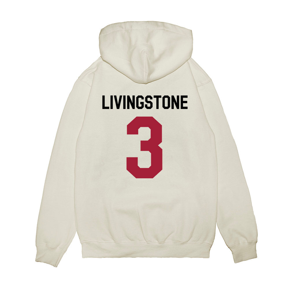 Oklahoma - NCAA Football : Parker Livingstone - We're In Premium Hooded Sweatshirt-1