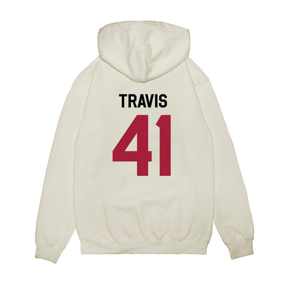 Oklahoma - NCAA Football : Barrett Travis - We're In Premium Hooded Sweatshirt-1