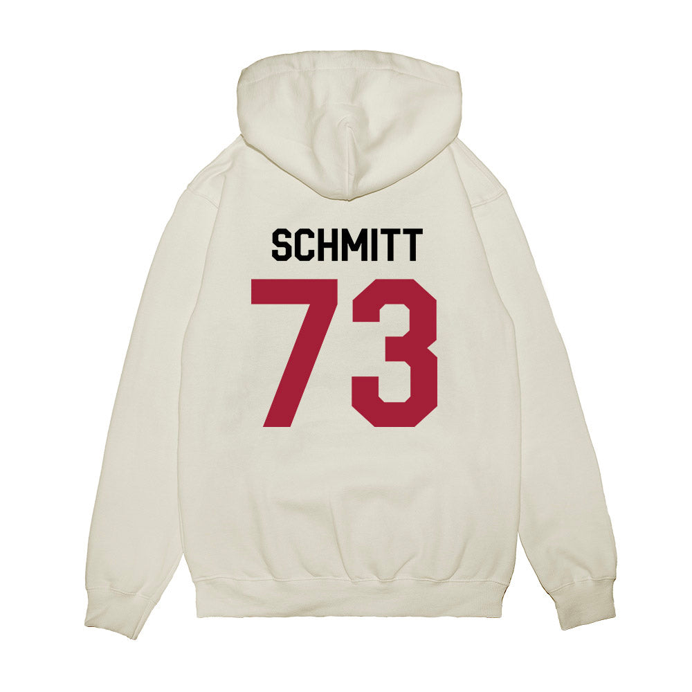 Oklahoma - NCAA Football : Deacon Schmitt - We're In Premium Hooded Sweatshirt-1