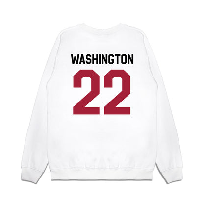 Oklahoma - NCAA Football : Trynae Washington - We're In Premium Crewneck Sweatshirt-1