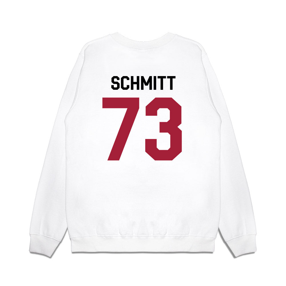 Oklahoma - NCAA Football : Deacon Schmitt - We're In Premium Crewneck Sweatshirt-1