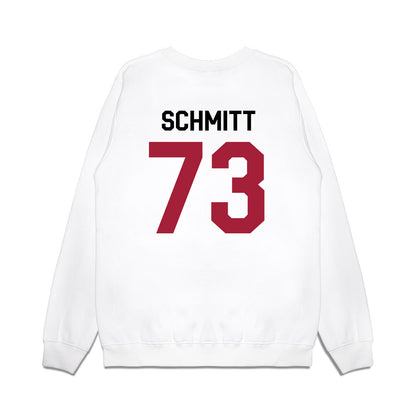 Oklahoma - NCAA Football : Deacon Schmitt - We're In Premium Crewneck Sweatshirt-1