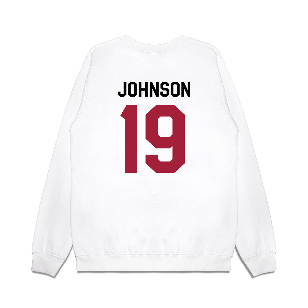 Oklahoma - NCAA Football : Jacobe Johnson - We're In Premium Crewneck Sweatshirt-1