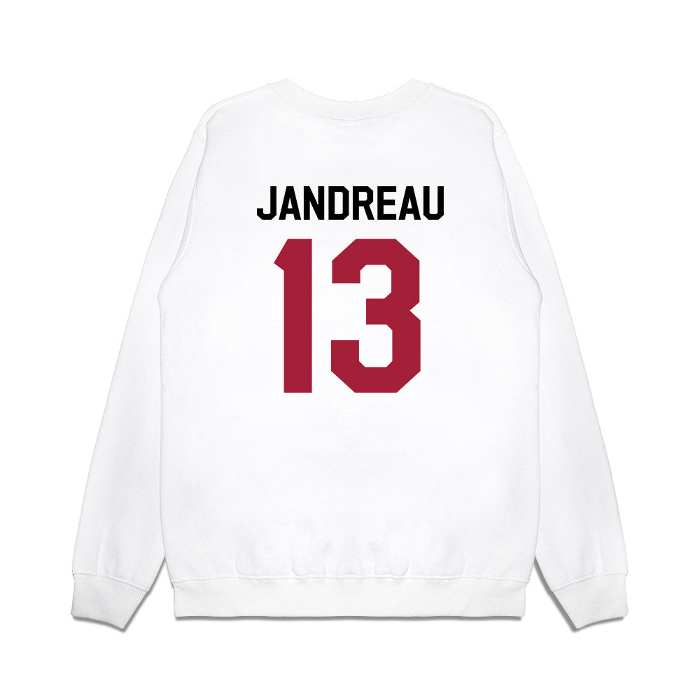 Oklahoma - NCAA Football : Niko Jandreau - We're In Premium Crewneck Sweatshirt-1