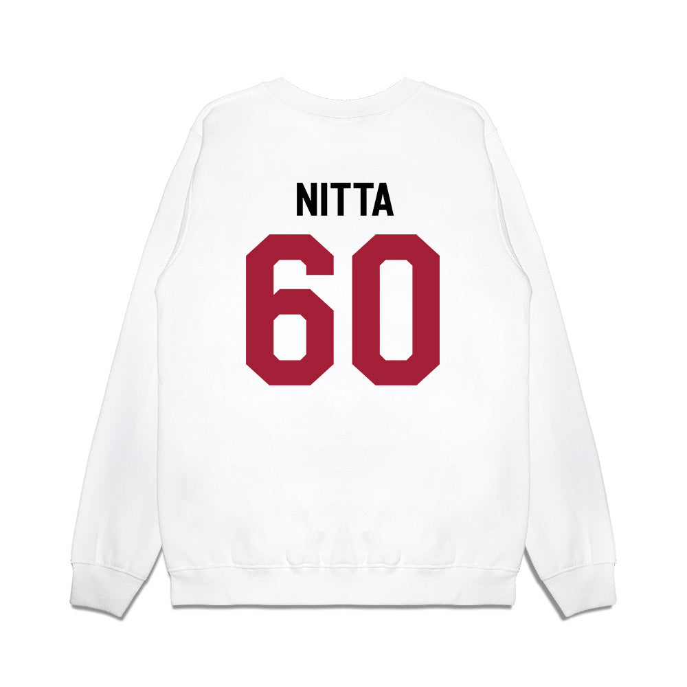 Oklahoma - NCAA Football : Caleb Nitta - We're In Premium Crewneck Sweatshirt-1