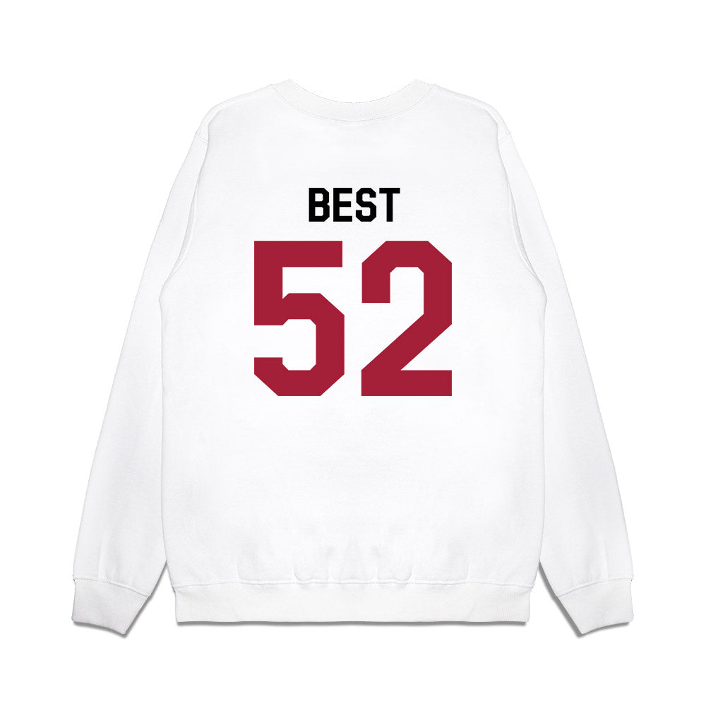 Oklahoma - NCAA Football : Noah Best - We're In Premium Crewneck Sweatshirt-1