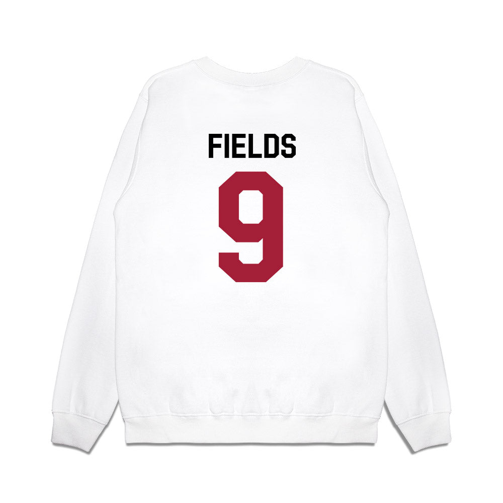 Oklahoma - NCAA Football : Dakoda Fields - We're In Premium Crewneck Sweatshirt-1