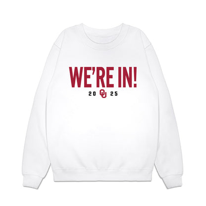 Oklahoma - NCAA Football : Marcus James - We're In Premium Crewneck Sweatshirt-0