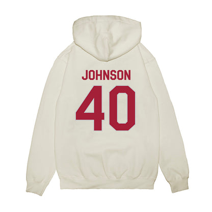 Alabama - NCAA Football : Grant Johnson - We're In Premium Hooded Sweatshirt-1
