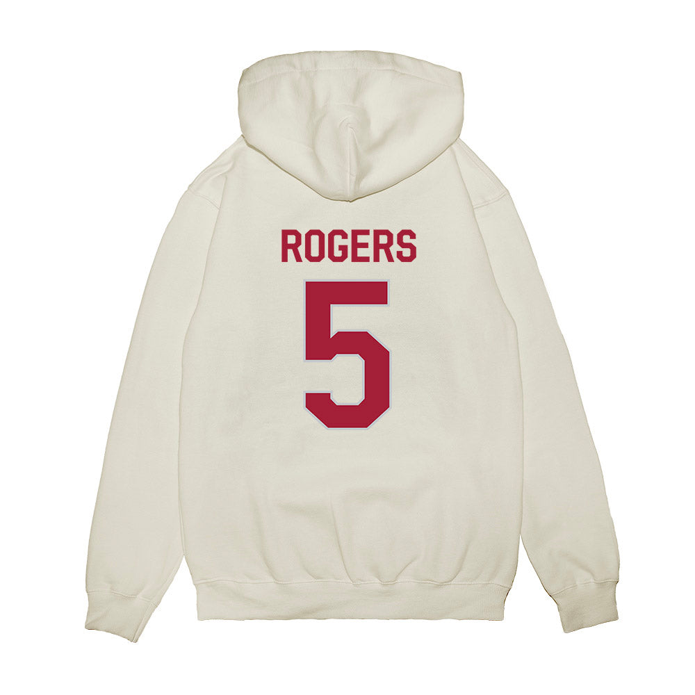 Alabama - NCAA Football : Noah Rogers - We're In Premium Hooded Sweatshirt-1