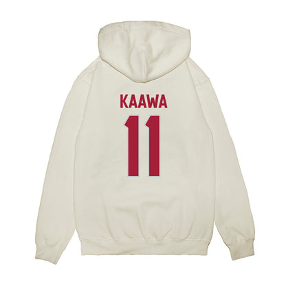 Alabama - NCAA Football : Tayden-Evan Kaawa - We're In Premium Hooded Sweatshirt-1