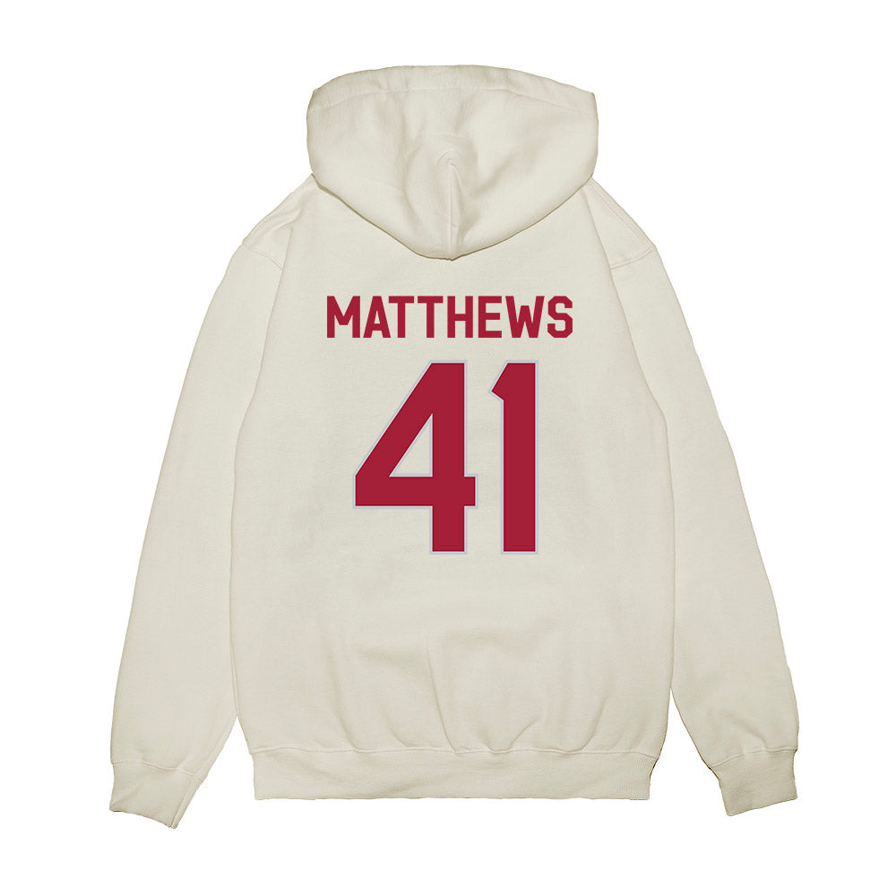 Alabama - NCAA Football : Jamarion Matthews - We're In Premium Hooded Sweatshirt-1