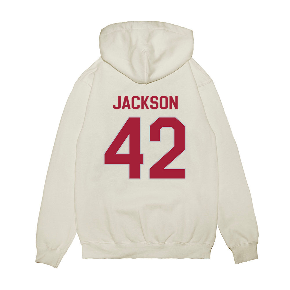 Alabama - NCAA Football : Ben Jackson - We're In Premium Hooded Sweatshirt-1