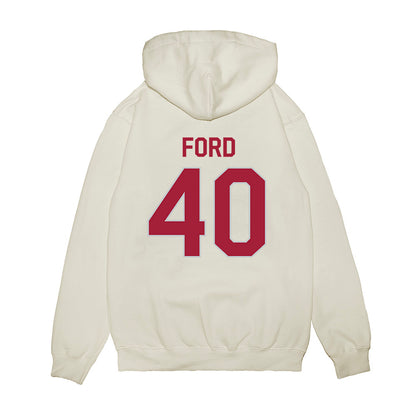 Alabama - NCAA Football : Josh Ford - We're In Premium Hooded Sweatshirt-1