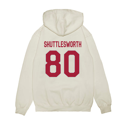 Alabama - NCAA Football : Jaxon Shuttlesworth - We're In Premium Hooded Sweatshirt-1