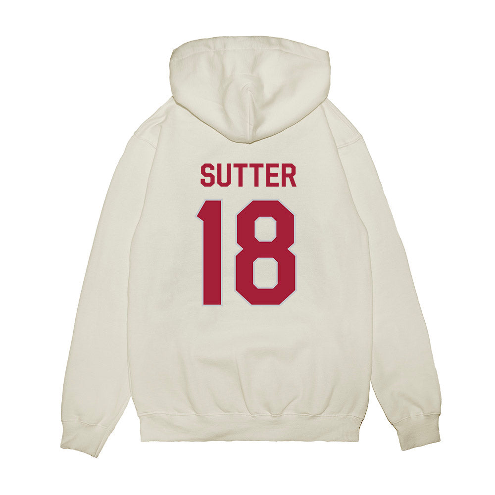 Alabama - NCAA Football : Mack Sutter - We're In Premium Hooded Sweatshirt-1