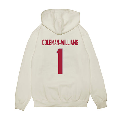 Alabama - NCAA Football : Ryan Coleman-Williams - We're In Premium Hooded Sweatshirt-1