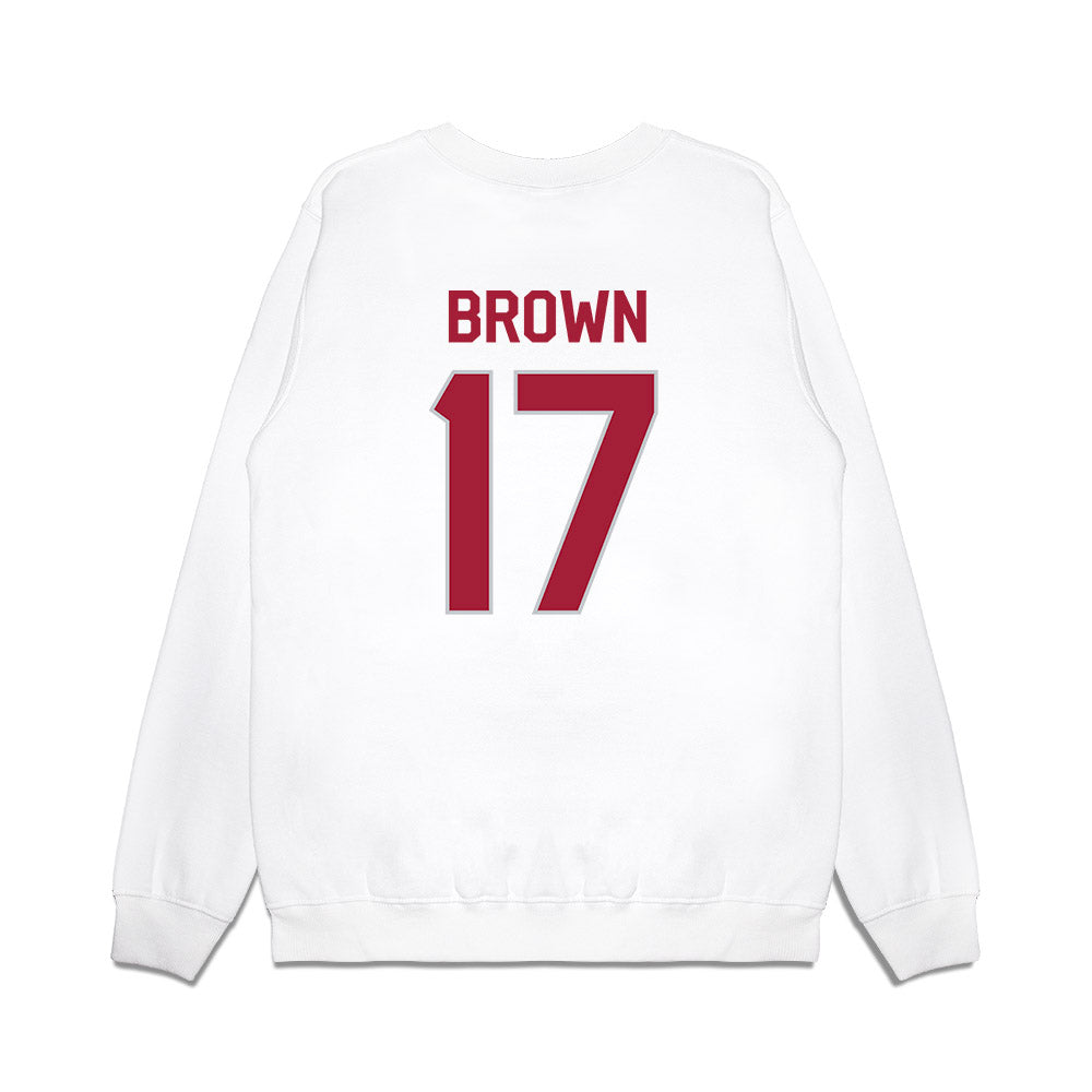 Alabama - NCAA Football : Trae'shawn Brown - We're In Premium Crewneck Sweatshirt-1