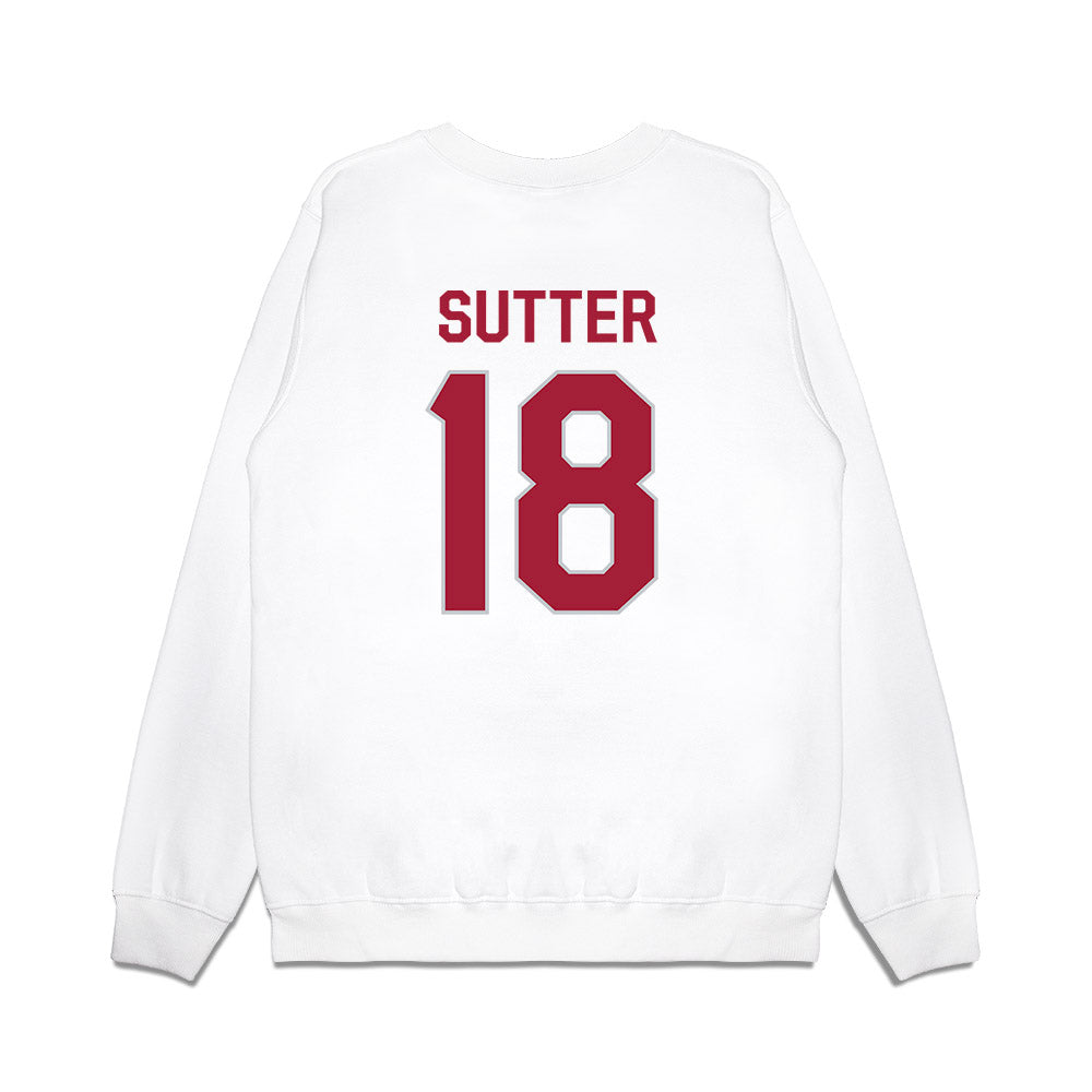 Alabama - NCAA Football : Mack Sutter - We're In Premium Crewneck Sweatshirt-1