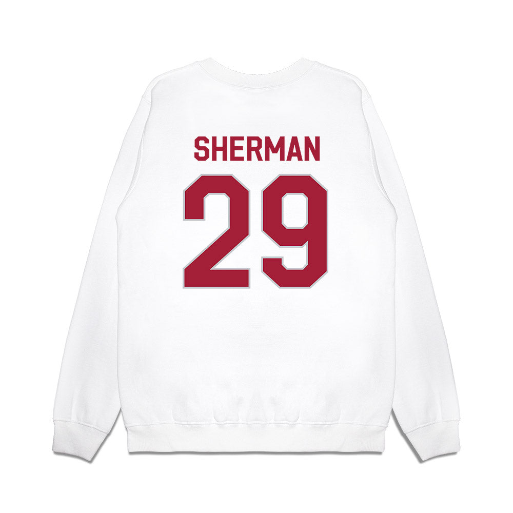 Alabama - NCAA Football : Nick Sherman - We're In Premium Crewneck Sweatshirt-1
