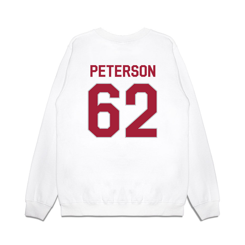 Alabama - NCAA Football : Davis Peterson - We're In Premium Crewneck Sweatshirt-1