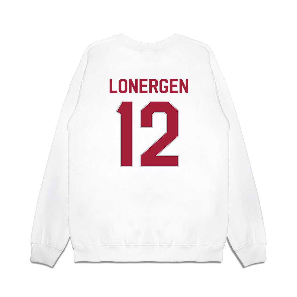 Alabama - NCAA Football : Dylan Lonergen - We're In Premium Crewneck Sweatshirt-1