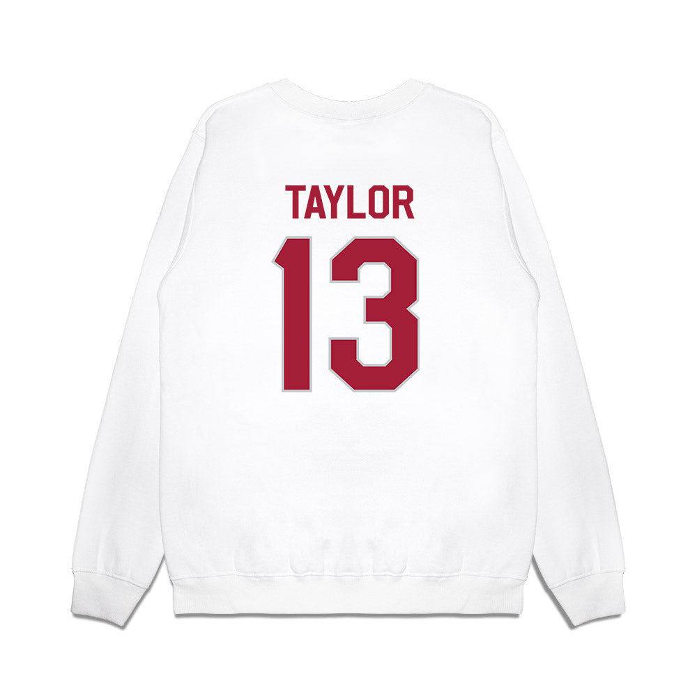 Alabama - NCAA Football : Ivan Taylor - We're In Premium Crewneck Sweatshirt-1