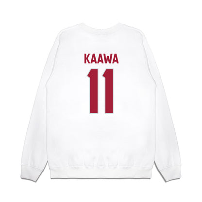 Alabama - NCAA Football : Tayden-Evan Kaawa - We're In Premium Crewneck Sweatshirt-1