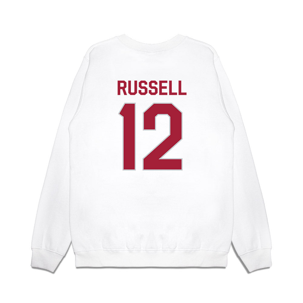 Alabama - NCAA Football : Keelon Russell - We're In Premium Crewneck Sweatshirt-1