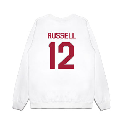 Alabama - NCAA Football : Keelon Russell - We're In Premium Crewneck Sweatshirt-1