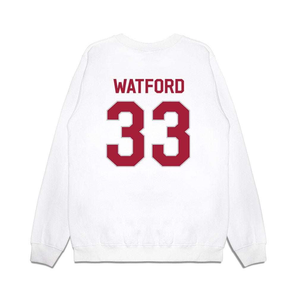 Alabama - NCAA Football : Adam Watford - We're In Premium Crewneck Sweatshirt-1