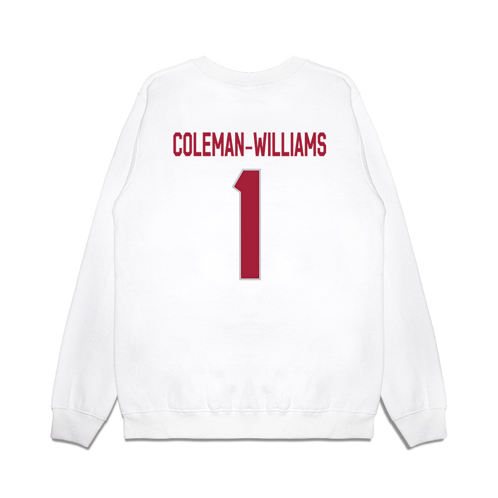 Alabama - NCAA Football : Ryan Coleman-Williams - We're In Premium Crewneck Sweatshirt-1