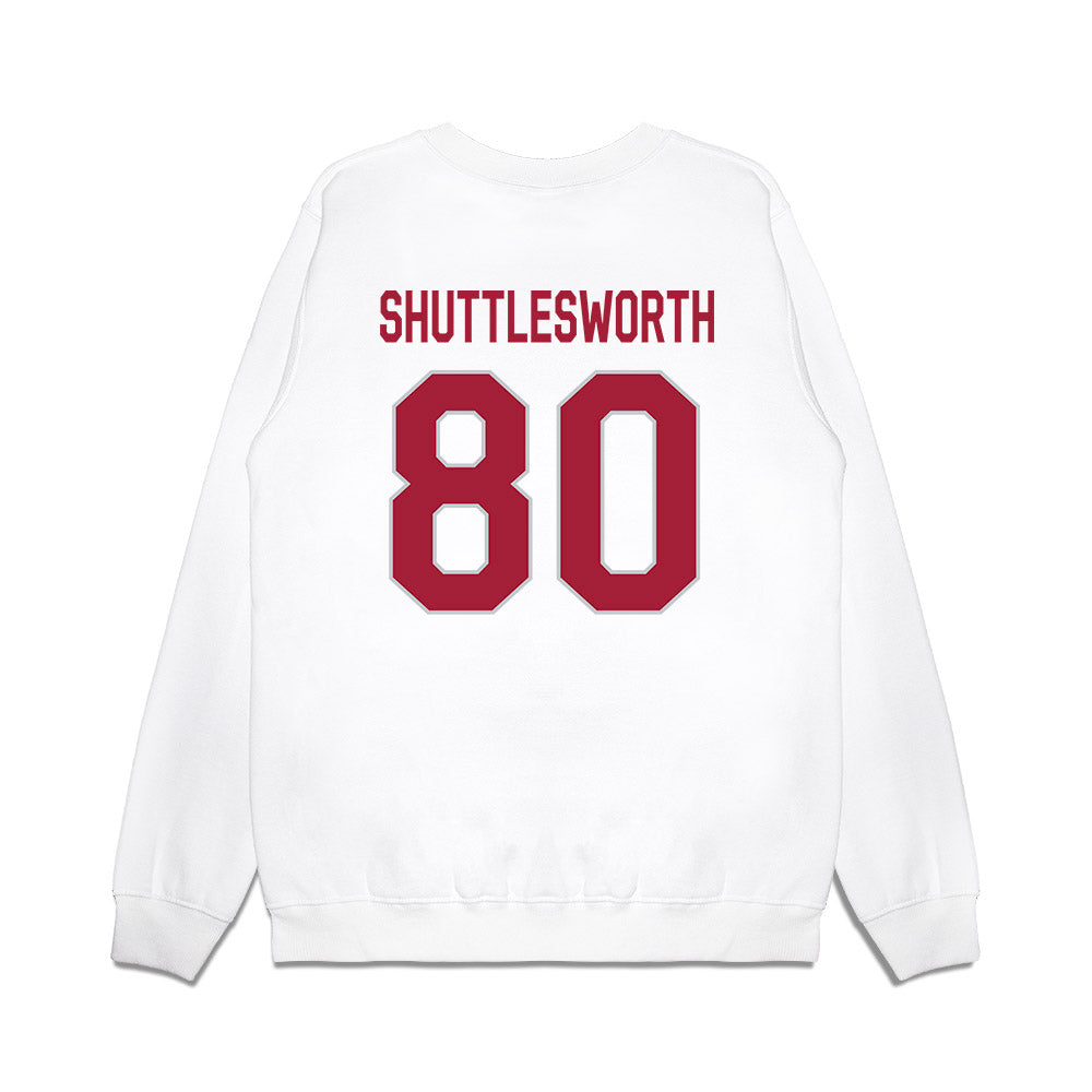 Alabama - NCAA Football : Jaxon Shuttlesworth - We're In Premium Crewneck Sweatshirt-1