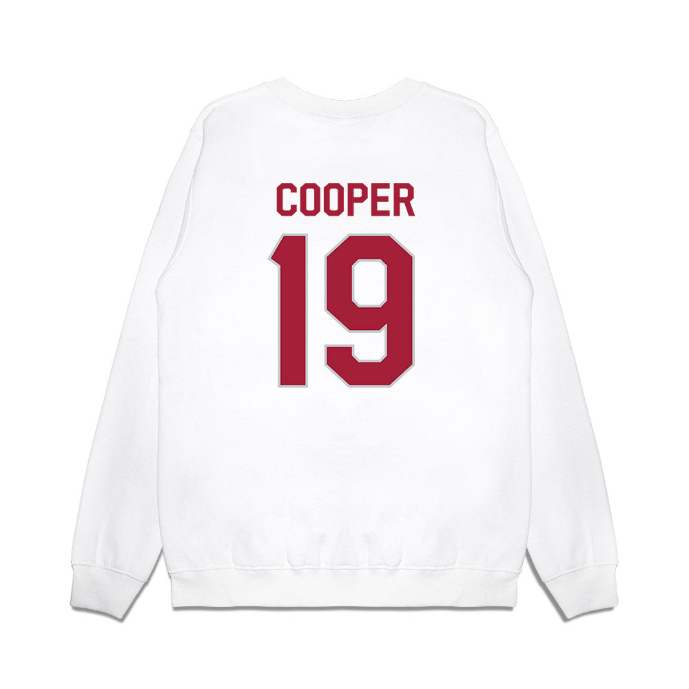 Alabama - NCAA Football : John Cooper - We're In Premium Crewneck Sweatshirt-1
