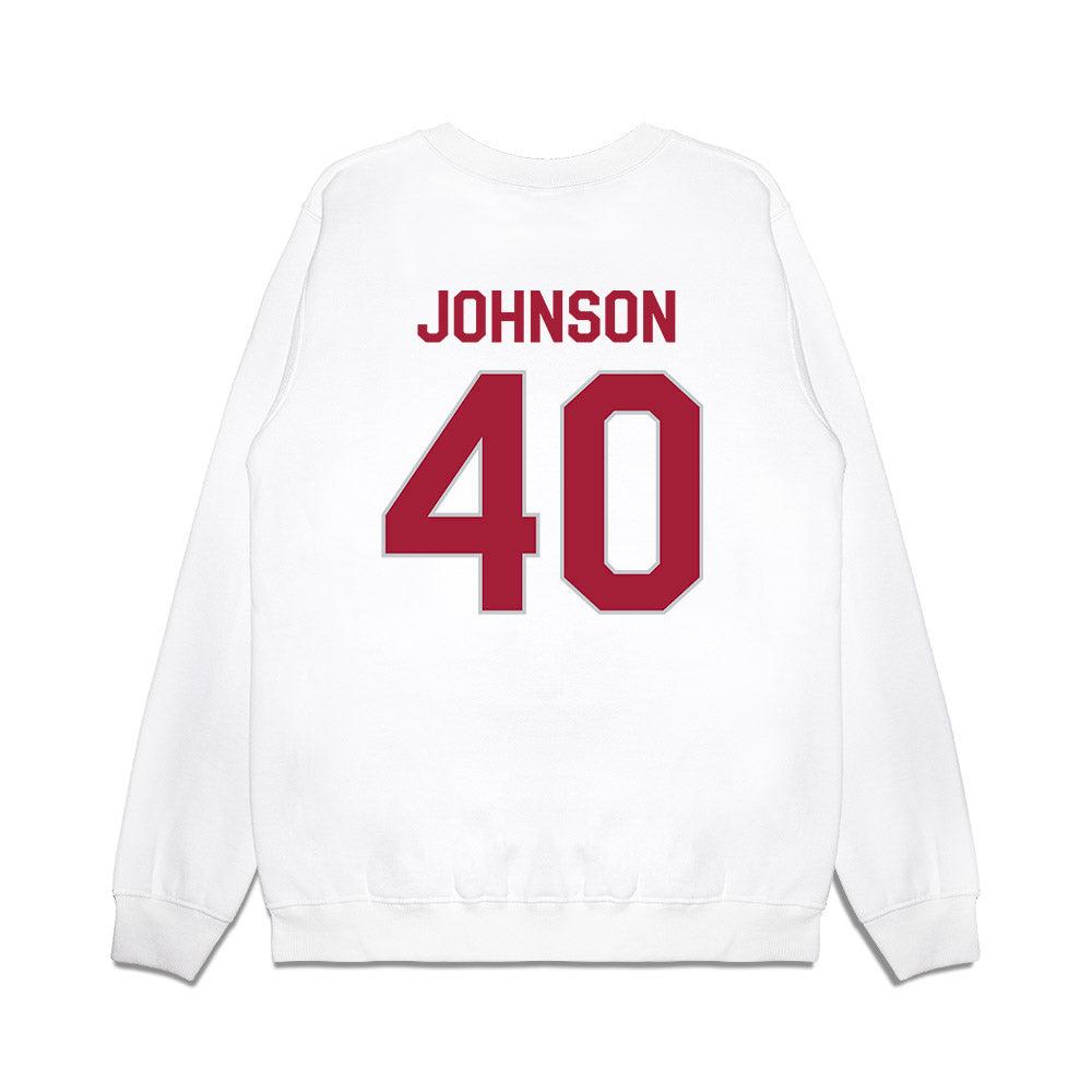 Alabama - NCAA Football : Grant Johnson - We're In Premium Crewneck Sweatshirt-1
