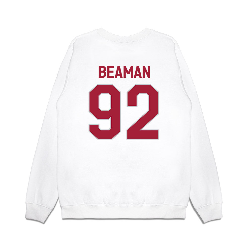 Alabama - NCAA Football : Jeremiah Beaman - We're In Premium Crewneck Sweatshirt-1