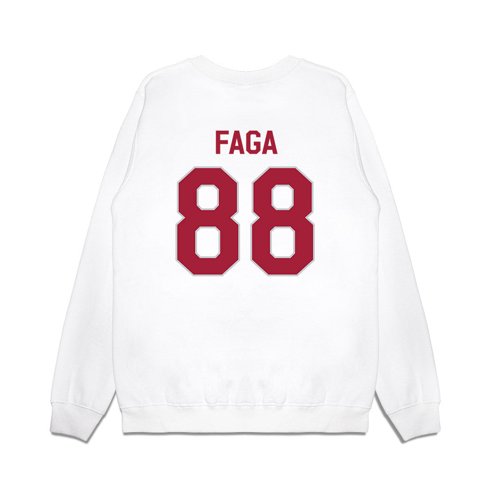 Alabama - NCAA Football : Isaia Faga - We're In Premium Crewneck Sweatshirt-1
