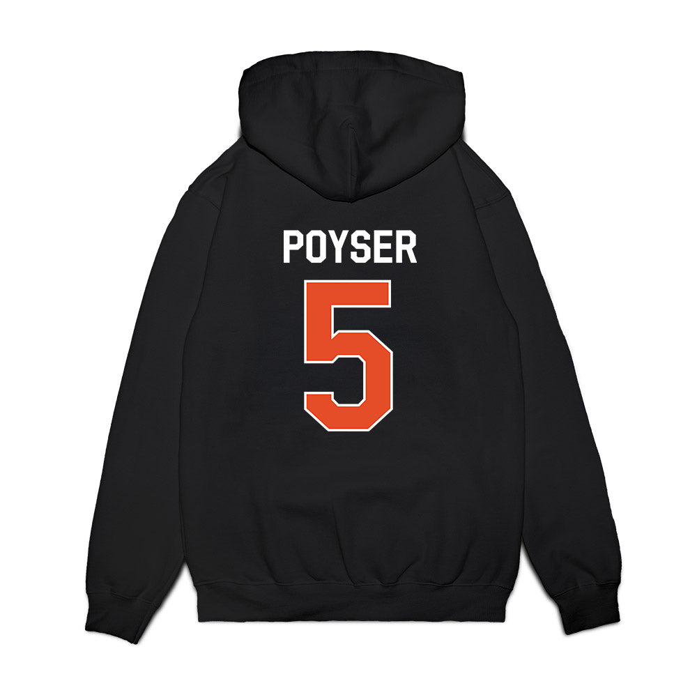 Miami - NCAA Football : Zechariah Poyser - We're In Premium Hooded Sweatshirt-1