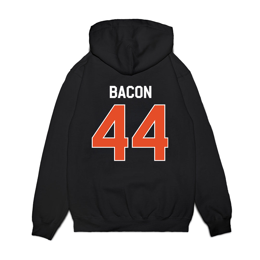 Miami - NCAA Football : Tyson Bacon - We're In Premium Hooded Sweatshirt-1
