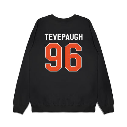 Miami - NCAA Football : Tucker Tevepaugh - We're In Premium Crewneck Sweatshirt-1