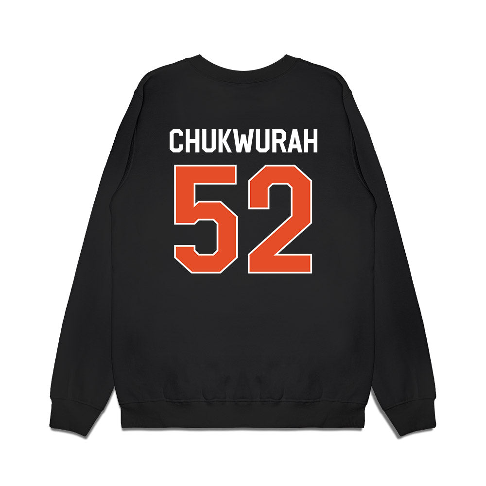 Miami - NCAA Football : Isaac Chukwurah - We're In Premium Crewneck Sweatshirt-1