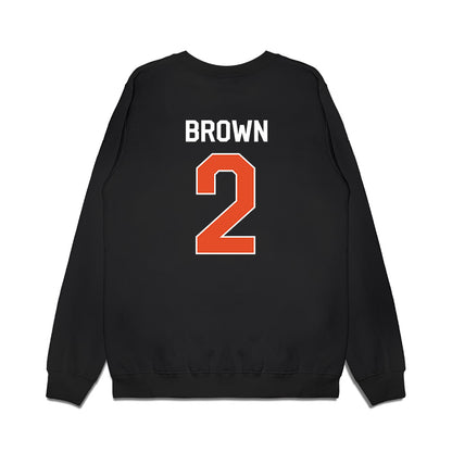 Miami - NCAA Football : Damari Brown - We're In Premium Crewneck Sweatshirt-1