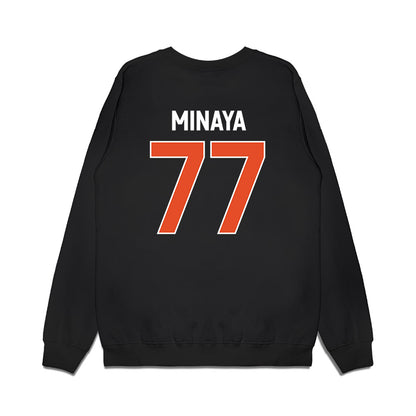 Miami - NCAA Football : Juan Minaya - We're In Premium Crewneck Sweatshirt-1