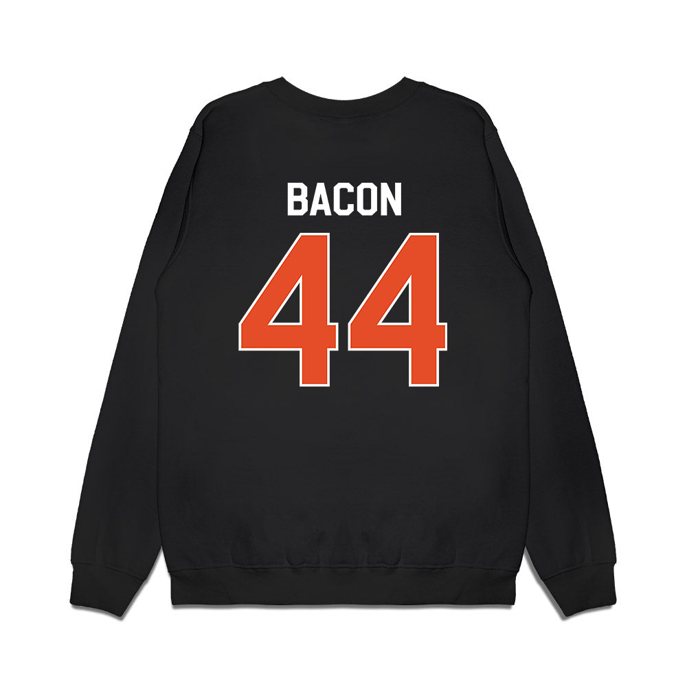 Miami - NCAA Football : Tyson Bacon - We're In Premium Crewneck Sweatshirt-1