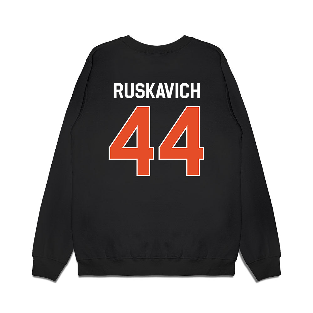 Miami - NCAA Football : Owen Ruskavich - We're In Premium Crewneck Sweatshirt-1