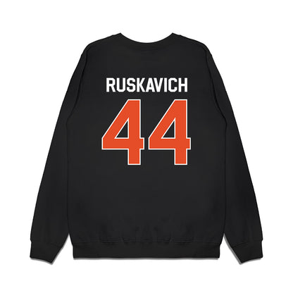 Miami - NCAA Football : Owen Ruskavich - We're In Premium Crewneck Sweatshirt-1