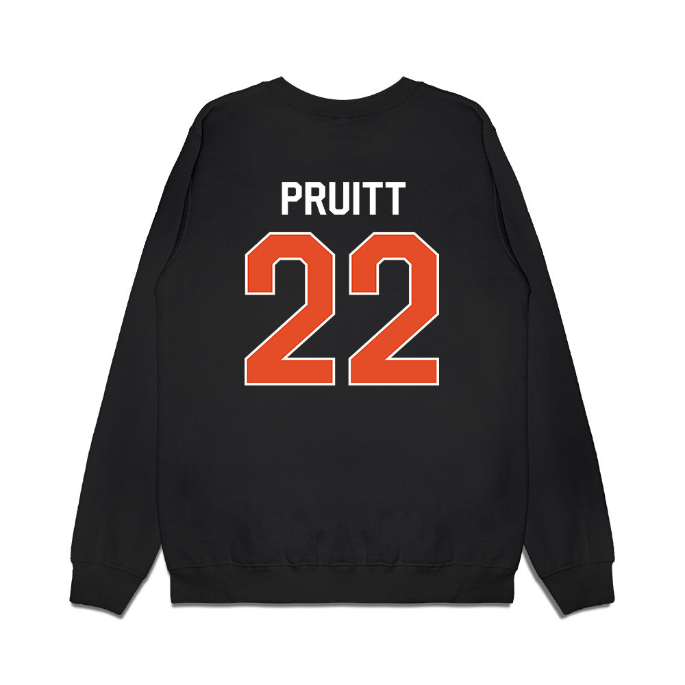 Miami - NCAA Football : Cam Pruitt - We're In Premium Crewneck Sweatshirt-1