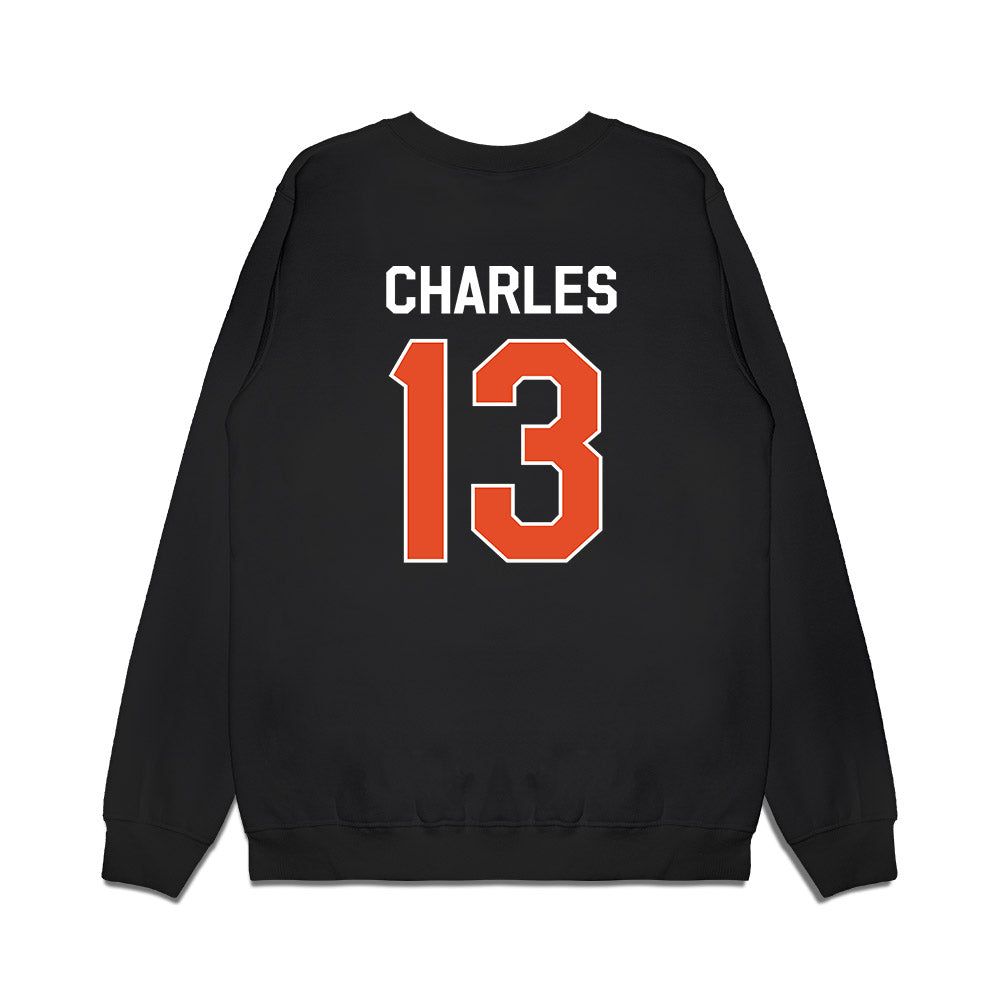 Miami - NCAA Football : Asharri Charles - We're In Premium Crewneck Sweatshirt-1