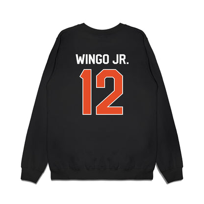 Miami - NCAA Football : Somourian Wingo Jr. - We're In Premium Crewneck Sweatshirt-1