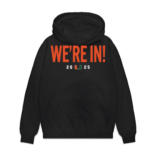 Miami - NCAA Football : Brenden Cook - We're In Premium Hooded Sweatshirt-0